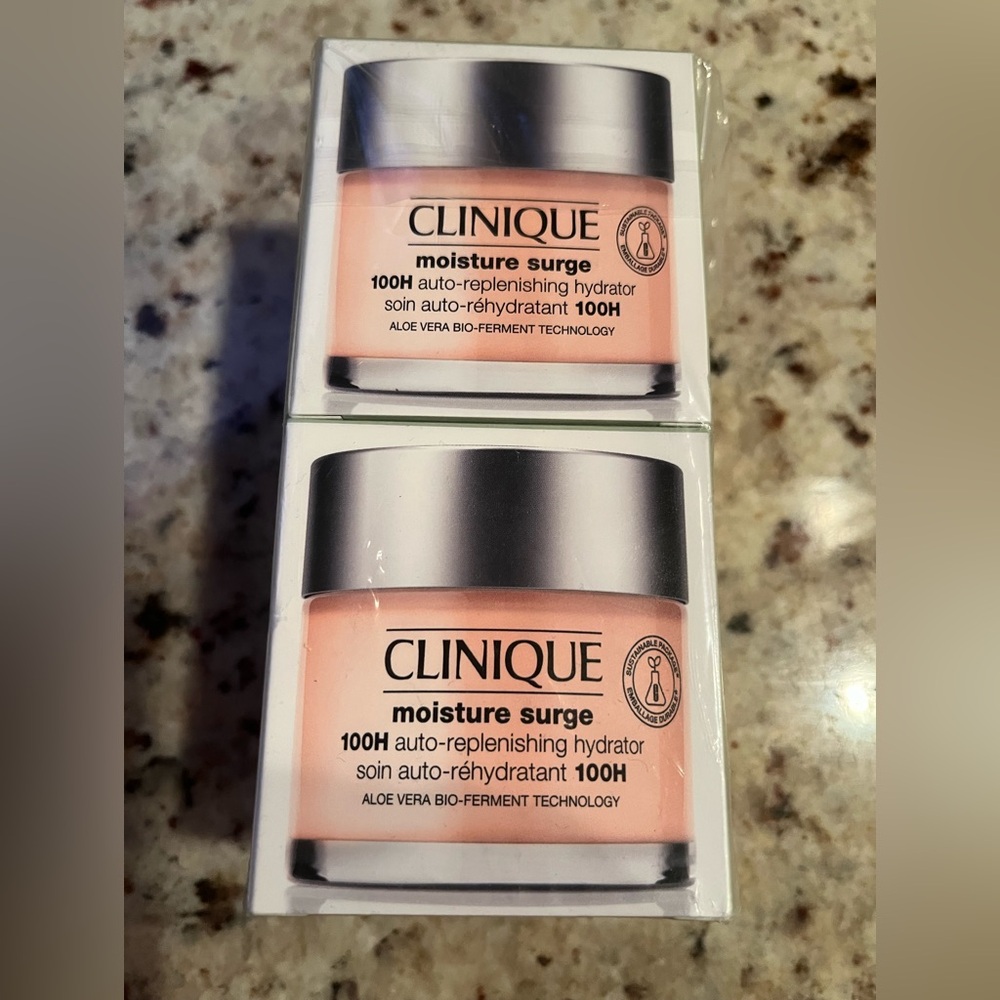 Clinique Moisture Surge 100H auto replenishing hydrator 2.5 oz/75ml set of 2
